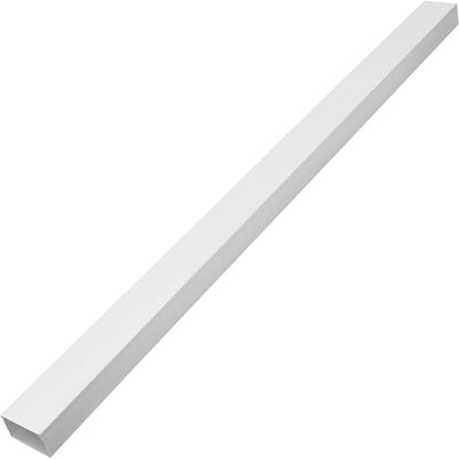 Cable Trunking Self-Adhesive Cord Cover Raceway 3.9" x 2.4" 32.8ft PVC Wire Management System for Office Home Wall Floor Ceiling Concealment