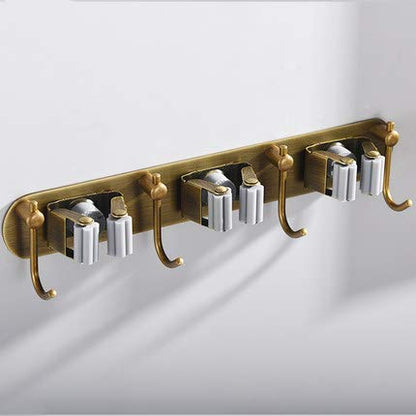 Mop Broom Holder Wall Mount Garden Tool Organizer
