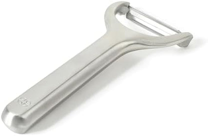 Calphalon Stainless Steel Vegetable Peeler with Swivel Blade, Ergonomic Non-Slip Grip Handle for Fruits & Vegetables, Kitchen Peeler for Smooth Peeling & Meal Prep