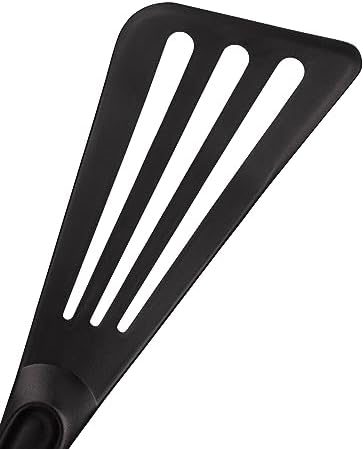 Matfer Bourgeat Exoglass® High Temperature Pelton Spatula, Black