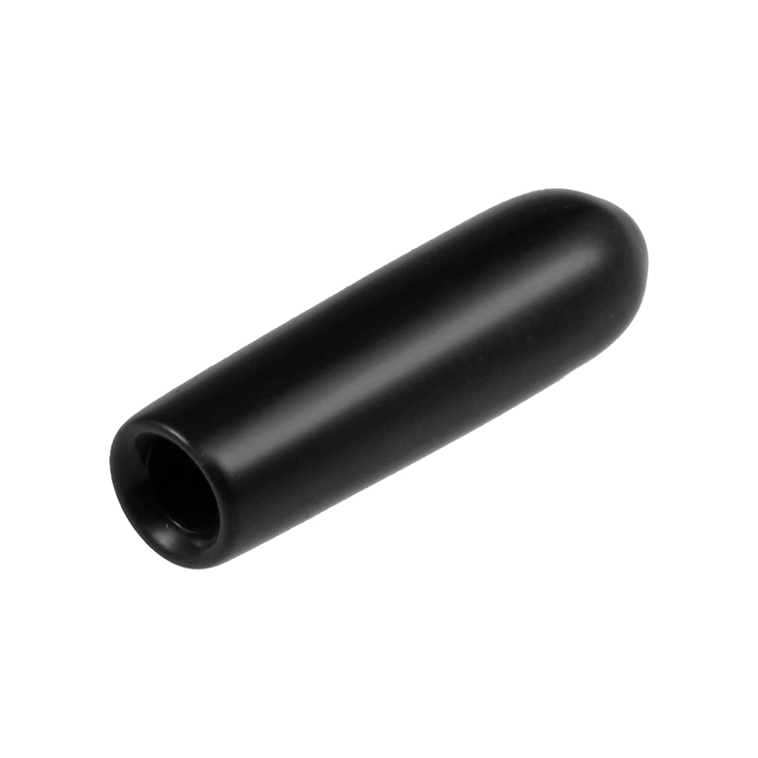 20pcs Rubber End Caps 2.5mm ID Vinyl Round Tube Bolt Cap Cover Thread Protectors Black (20 Count)