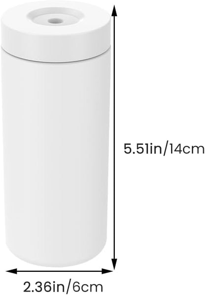Soap Dispenser Dish Soap Holder for Kitchen Sink 8 oz Round Refillable Foaming Soaps Dispenser Shampoo and Conditioner Bottles Watertight Silicone Squeeze Bottle for Bathroom White