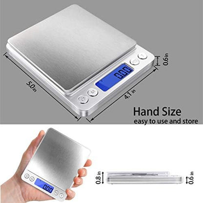 Fuzion Digital Gram Scale .01 Gram Accuracy, 500g Small Jewelry Scale