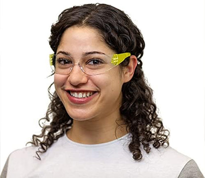 Clear Lens Color Temple Protective Safety Glasses (144 Count)