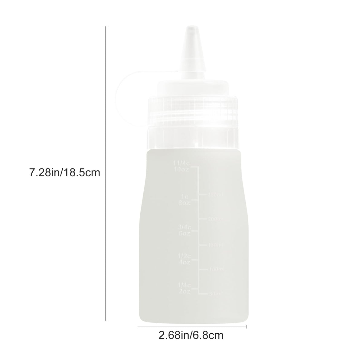 12 oz Silicone Squeeze Bottles for Sauces & Oil (4 Count)