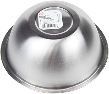 Chef Craft Brushed Mixing Bowl, 2.5-Quart, Stainless Steel