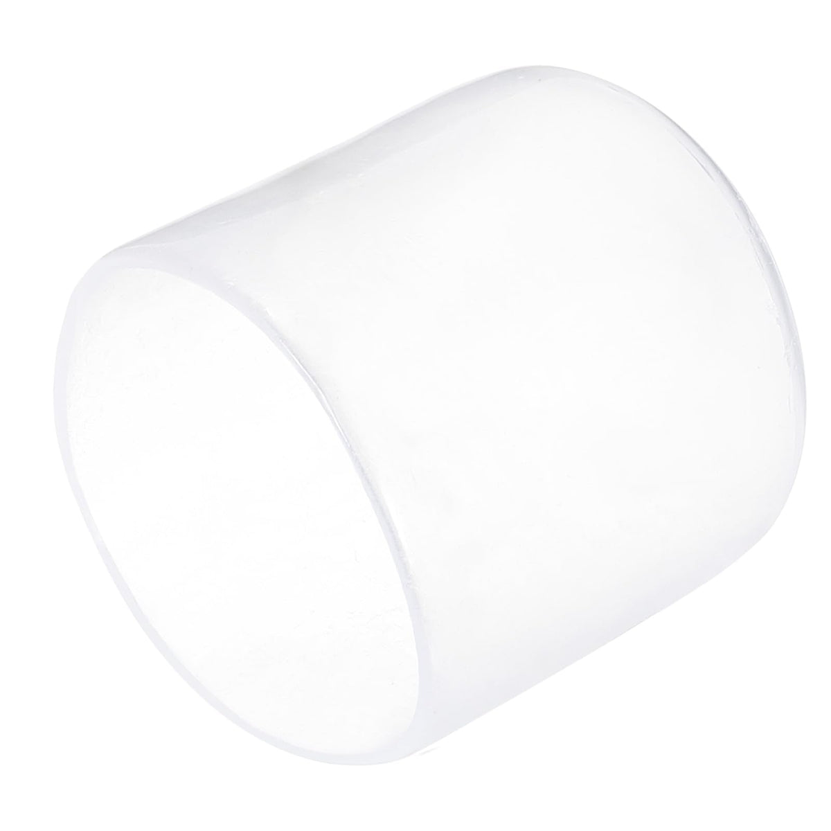 20pcs Rubber End Caps 29mm ID Vinyl PVC Round Tube Bolt Cap Cover Screw Thread Protectors Clear