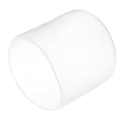 20pcs Rubber End Caps 29mm ID Vinyl PVC Round Tube Bolt Cap Cover Screw Thread Protectors Clear
