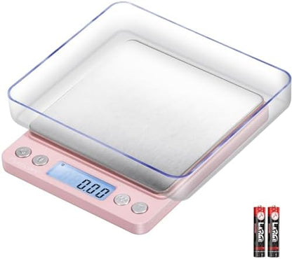 Fuzion Digital Scale .01 Gram Accuracy, 500g Small Kitchen Food Scales