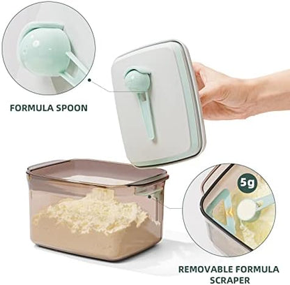 Baby Formula Container, 1700ml Airtight Canister with One-Hand Pop Lid