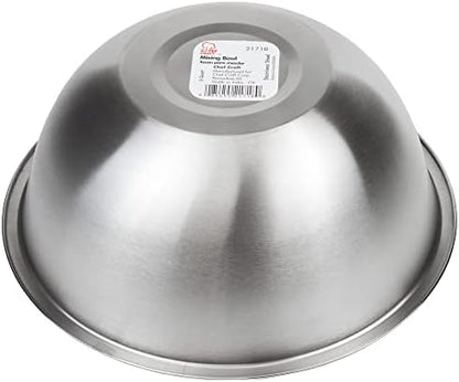 Chef Craft Brushed Mixing Bowl, 5-Quart, Stainless Steel