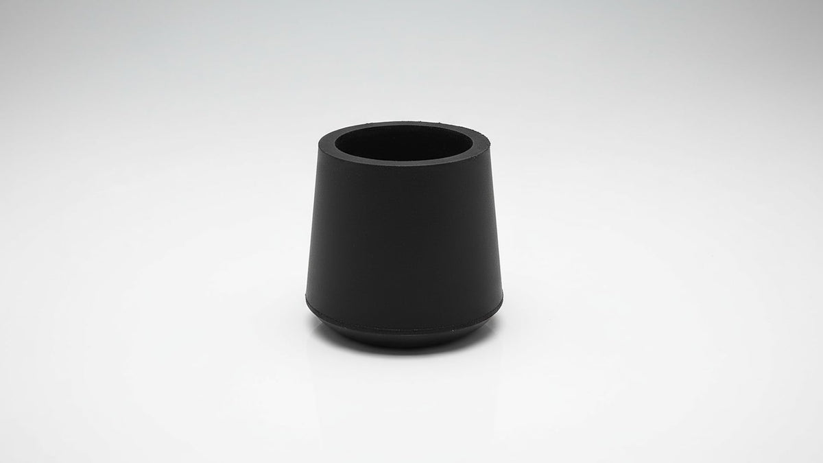 Furniture Chair Leg Caps Round Black 25mm 1" 4PCS (4 Count)