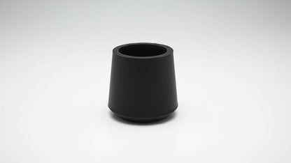 Furniture Chair Leg Caps Round Black 25mm 1" 4PCS (4 Count)