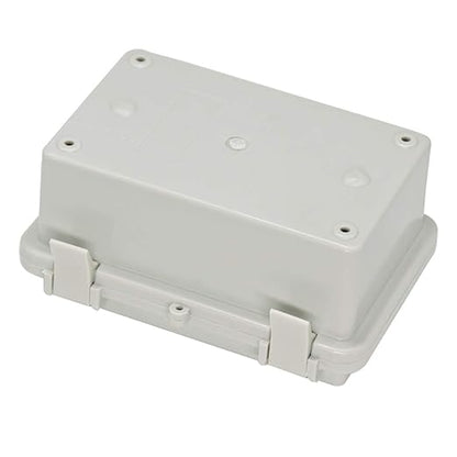 Zulkit IP65 Waterproof ABS Plastic Electrical Box - Hinged Shell, 2 Cable Glands, 5.9 x 3.9 x 2.8 inch