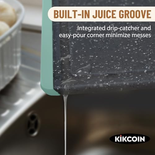 Cutting Board, Extra Large Cutting Boards for Kitchen Chopping Board with Juice Grooves, Kikcoin