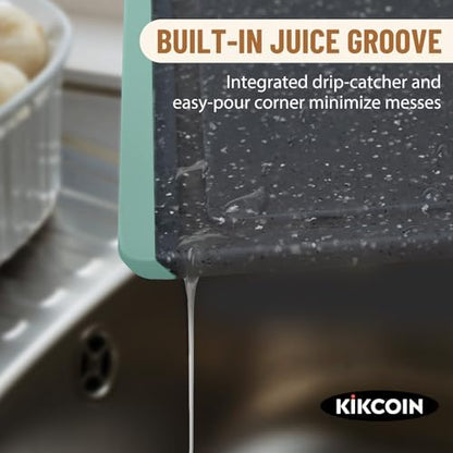 Cutting Board, Extra Large Cutting Boards for Kitchen Chopping Board with Juice Grooves, Kikcoin