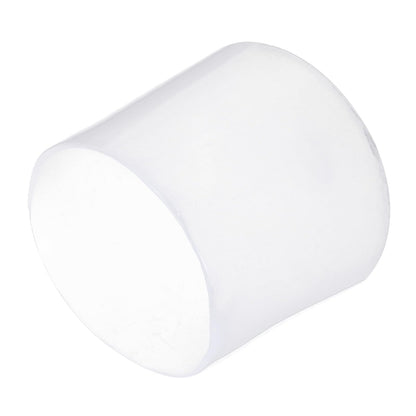 20pcs Rubber End Caps 32mm ID Vinyl PVC Round Tube Bolt Cap Cover Screw Thread Protectors Clear