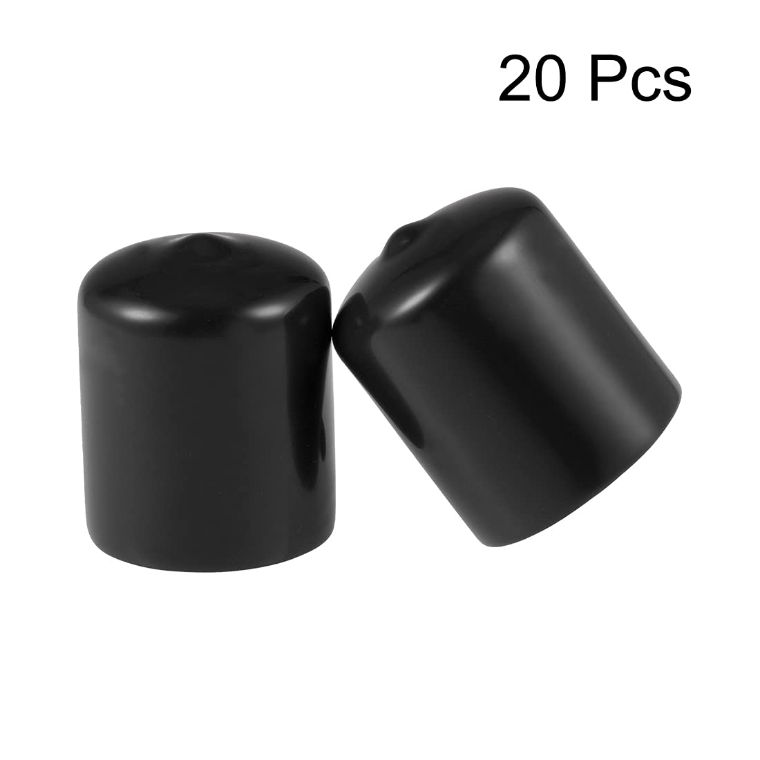 20pcs Rubber End Caps 1 1 (20 Count)