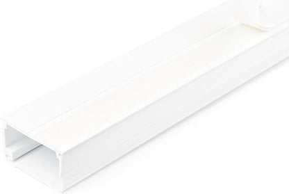 StarTech.com Solid Cable Management Raceway with Adhesive Tape & Cover, 1-3/4"(45mm) W x 1-1/8"(27mm) H - 6ft(1.8m) Length, PVC Network/Power Cord Hider - Wall Wire Duct System, UL Listed, TAA