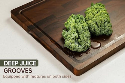 THETCHRY Walnut Cutting Boards For Kitchen, End Grain Wooden Cutting Board