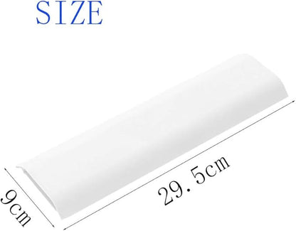 Cable Concealer Cord Cover, Airlxf 4 PCS Self-Adhesive Wall Cable Covers with 8 PCS Double-Side Tapes for TV Computer Office Theater (4PCS White)