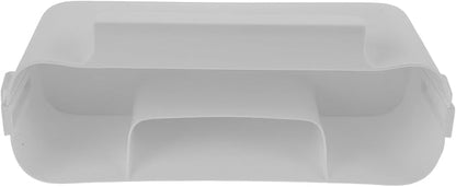 Bedside Caddy for Dorm Bed, Plastic Bedside Hanging Organizer with Side Hooks, Bedside Shelf for Phone Glasses Bottle Office Supplies in Dorm Room RV, Bunk and Hospital Bed Rails