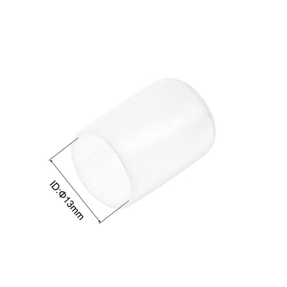 20pcs Rubber End Caps Protective Caps 13mm ID Vinyl PVC Round Tube Bolt Cap Cover Screw Thread Protectors