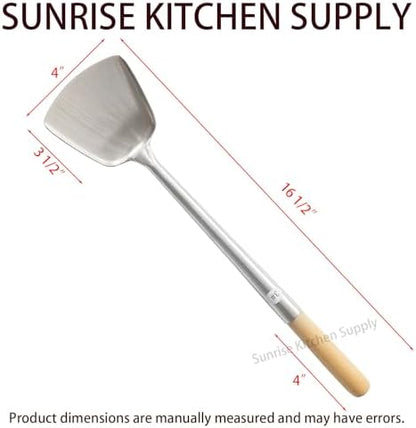 Sunrise Kitchen Supply Commercial Grade Wok Spatula (Shovel 15.50" (#3))