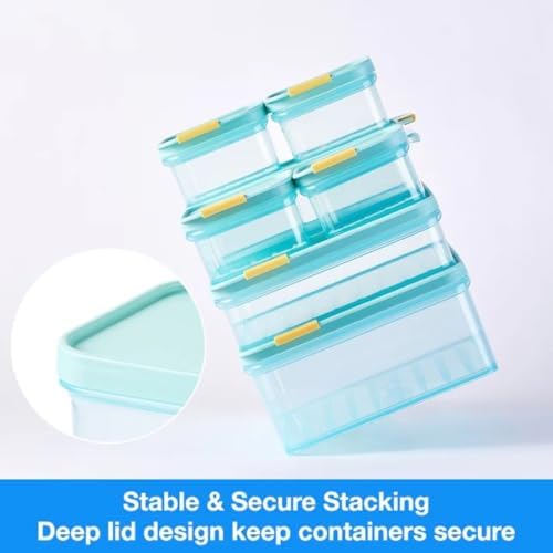 LocknLock Freezer Fit Plastic Freezer Containers | Stackable Food Storage for Meal Prep | Microwave & Dishwasher Safe | BPA Free Freezer Container with Lid, 2.2L