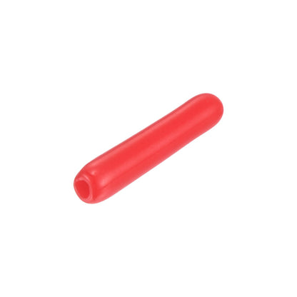 20pcs Rubber End Caps 1.3mm ID Vinyl Round Tube Bolt Cap Cover Thread Protectors Red