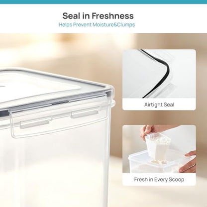 Vtopmart 5 PCS Flour and Sugar Storage Container Sets for Regular Bakers
