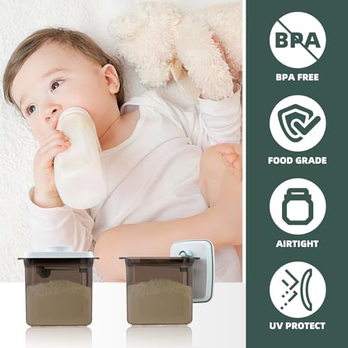 Baby Formula Container, 1700ml Airtight Canister with One-Hand Pop Lid