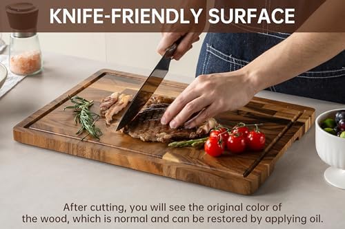 THETCHRY Walnut Wood Cutting Boards for Kitchen, End Grain Chopping Board