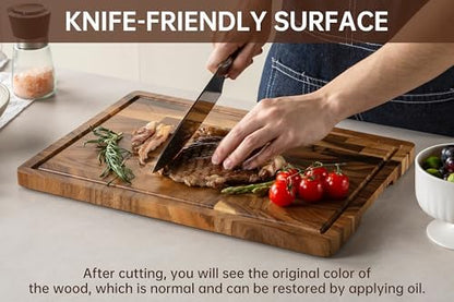 THETCHRY Walnut Wood Cutting Boards for Kitchen, End Grain Chopping Board