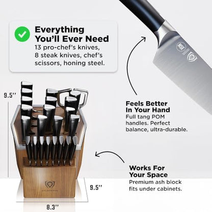 Dalstrong 24-Pc Knife Block Set - Forged German Steel