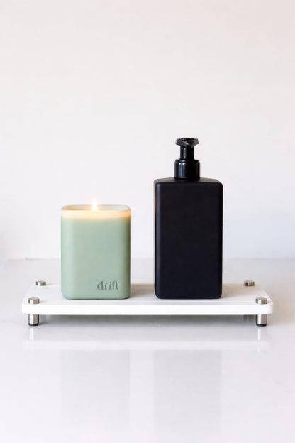 Premium White Squared Sink Caddy