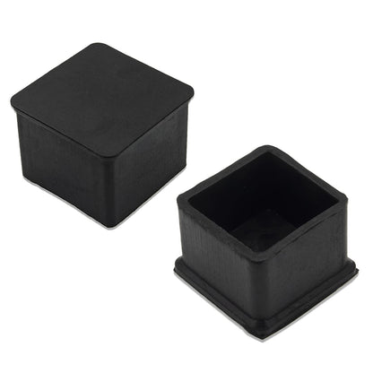 Non Slip Thick Rubber Leg Tips Floor Protectors Square Chair Leg Caps 20pcs (20 Count)