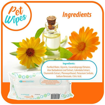 pet Wipes for Dogs and Cats Hypoallergenic Natural Products for Cleansing from Nose to Tail 100 Count 8x7in Wipes Perfect for Grooming and Cleaning Made in the USA Fragance