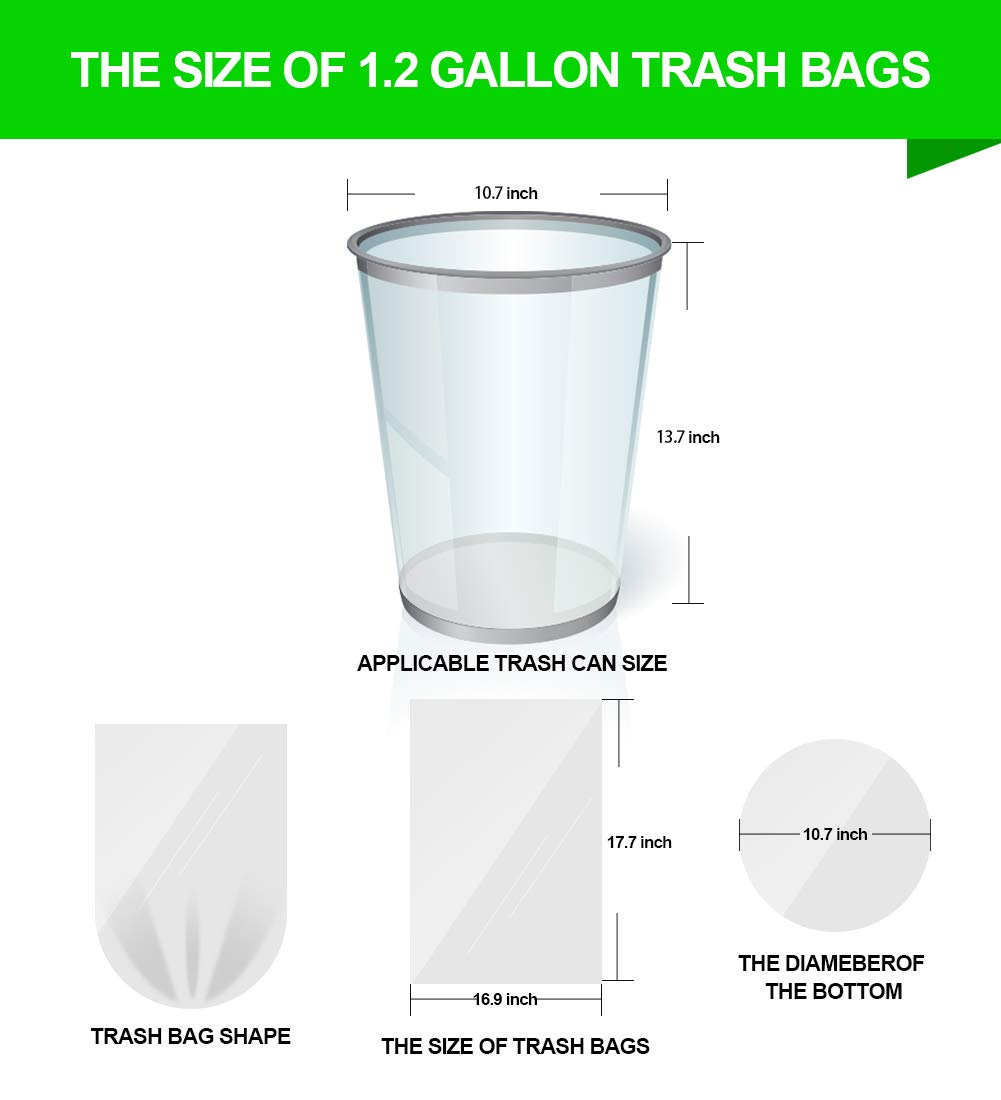 1.2 Gallon Garbage Bags (220 Count)