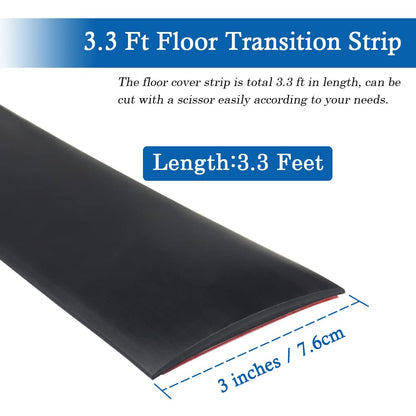 Vinyl Floor Transition Strip Self Adhesive Threshold Strip (3.3 Foot)