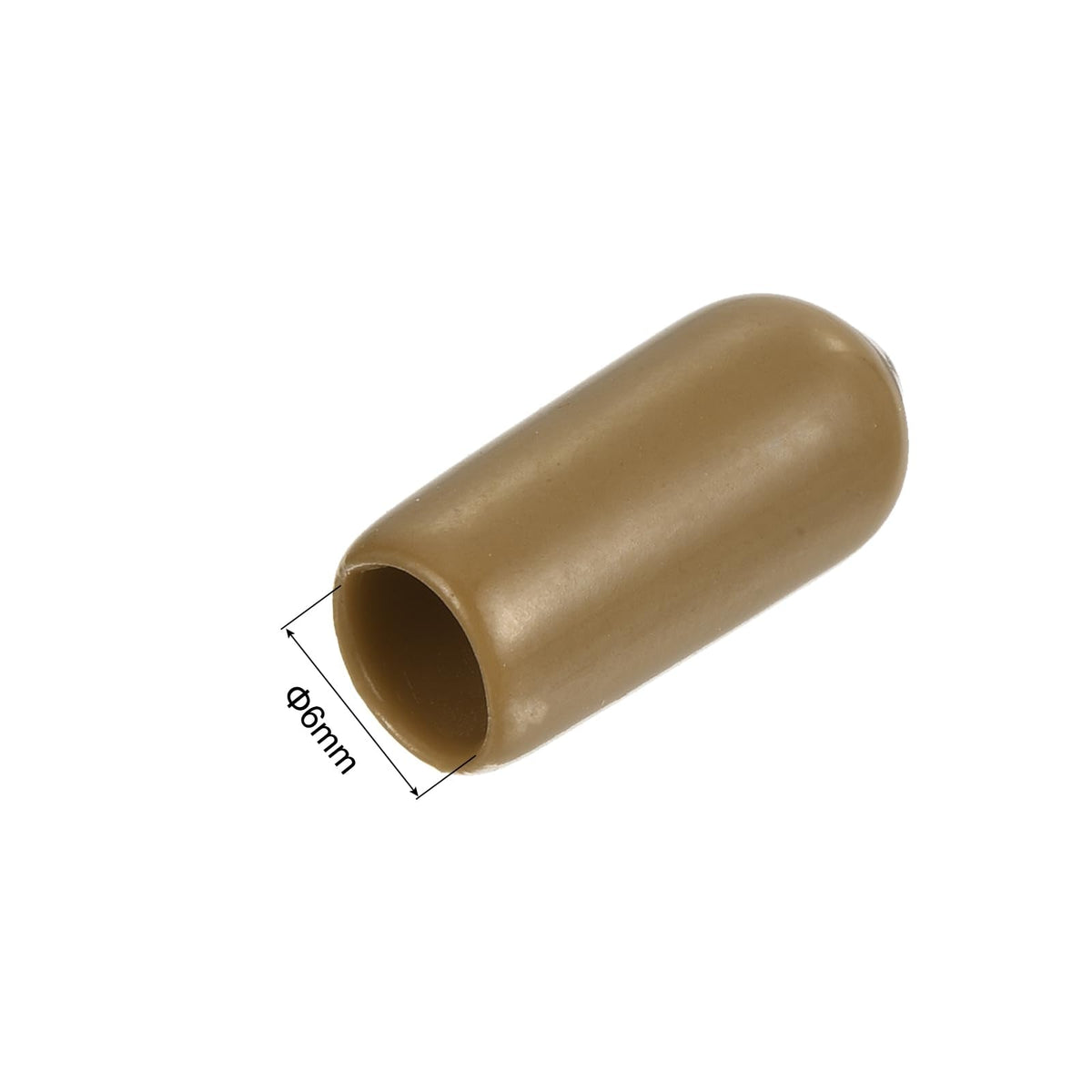 20pcs Rubber End Caps 6mm