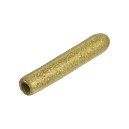 20pcs Rubber End Caps 2mm ID Vinyl Round Tube Bolt Cap Cover Thread Protectors Gold