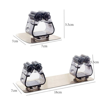3 Pcs Wall Mounted Mop Holder Self (3 Count)