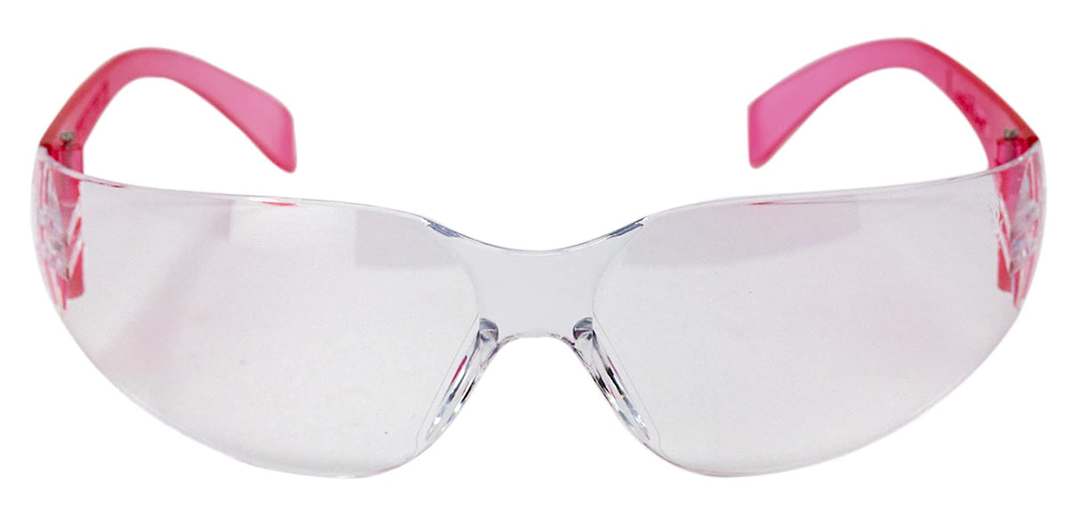 Clear Lens Pink Safety Glasses (144 Count)