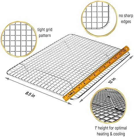 Kitchenatics Small Cooling Rack 8.5 x 12 In - Quarter Sheet Wire Rack