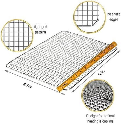 Kitchenatics Small Cooling Rack 8.5 x 12 In - Quarter Sheet Wire Rack