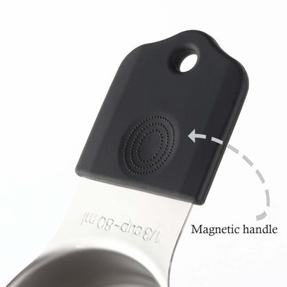 Magnetic Measuring Cups Set of 7 Stainless Steel Magnetic Measuring Cups