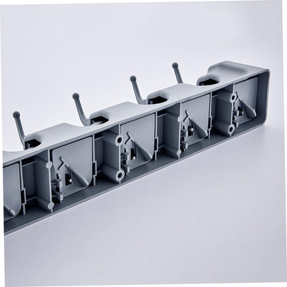 Multi Function Mop Holder Wall Mount Broom Hanger Clip Hook Organizer Kitchen Storage Rack Dust Mop Holder Home Kitchen Bathroom Organizer