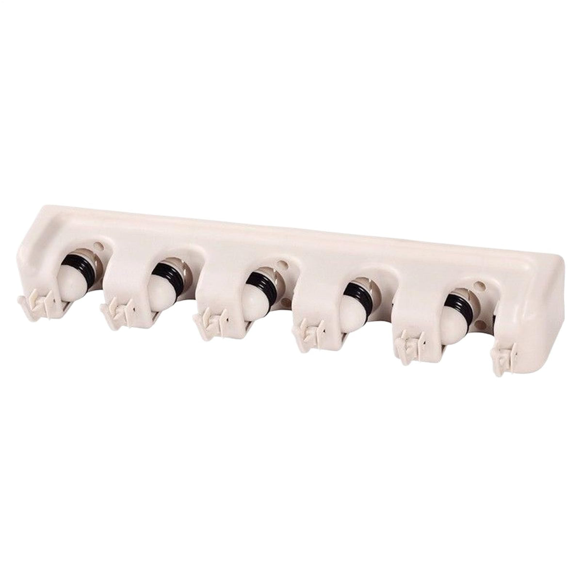 Mop Holder Wall Mount 5 Slots Heavy Duty Organizer Shelf
