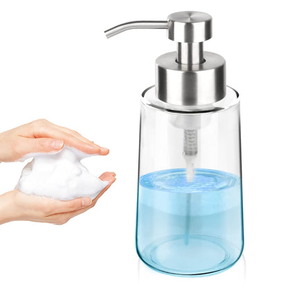 Thick Glass Soap Dispenser with Rust Proof Stainless Steel Pump